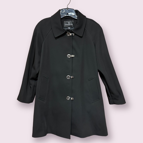 London Fog Jackets & Coats London Fog Womens Black Trench Coat